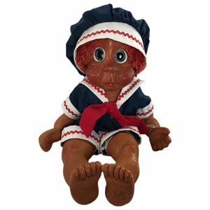 Wooden Doll Naber Kids Vintage Rufus #573 15" Collectible COA Sailor Outfit
